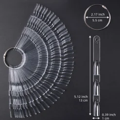 3-Tiered Clear Swatch Sticks w/ Ring - Set of 50 Sticks