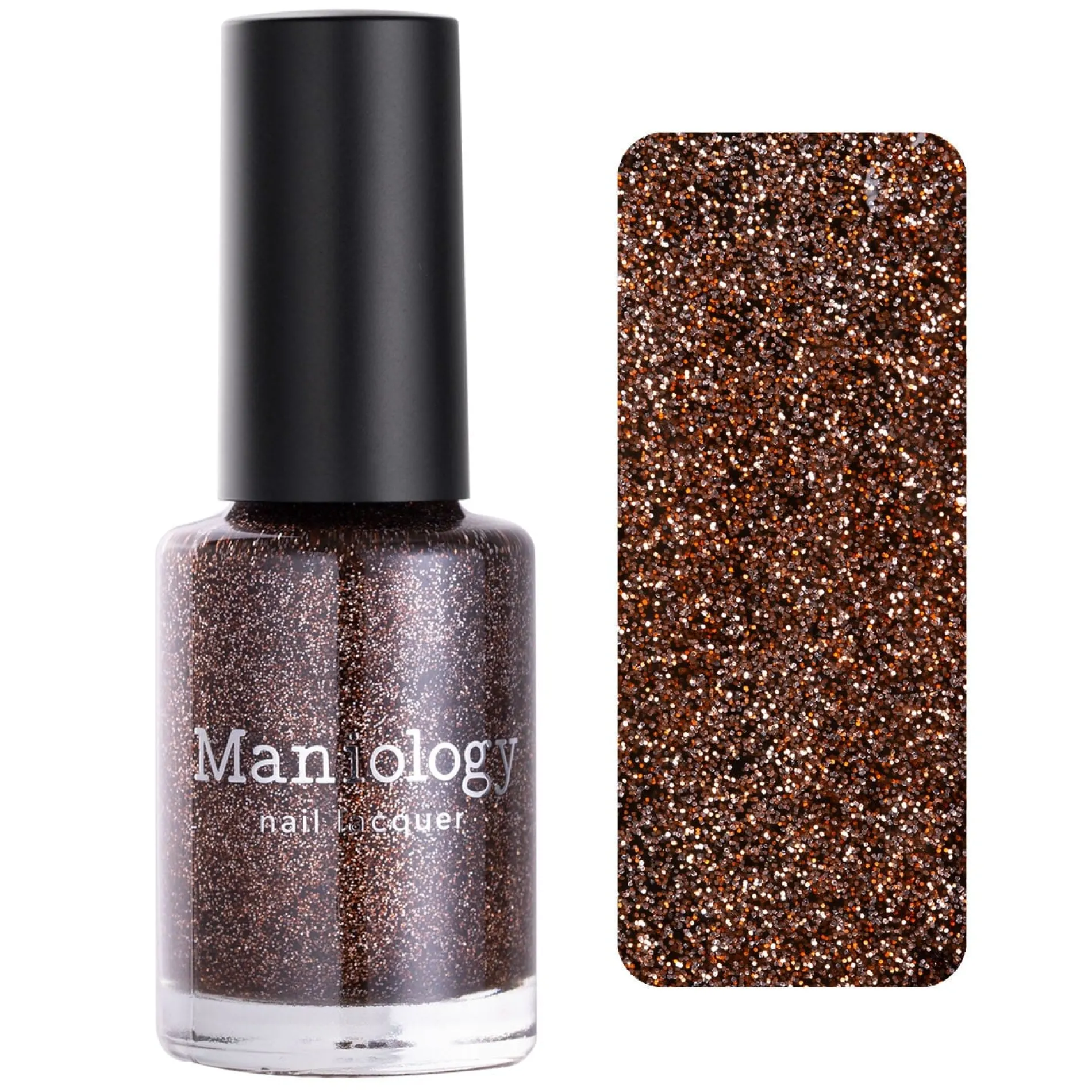 Tinseltown: Muse (P140) - Semi Sheer Dark Brown with Glitter Nail Polish