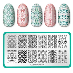 Wall Flowers (M580) - Nail Stamping Plate