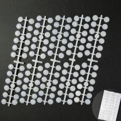 White Self-Adhesive Nail Polish Swatch Dots - Set of 120