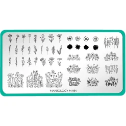 Wildflowers (M494) - Nail Stamping Plate