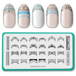 Winter French (M447) - Nail Stamping Plate
