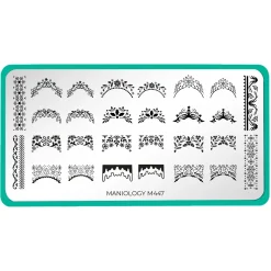 Winter French (M447) - Nail Stamping Plate