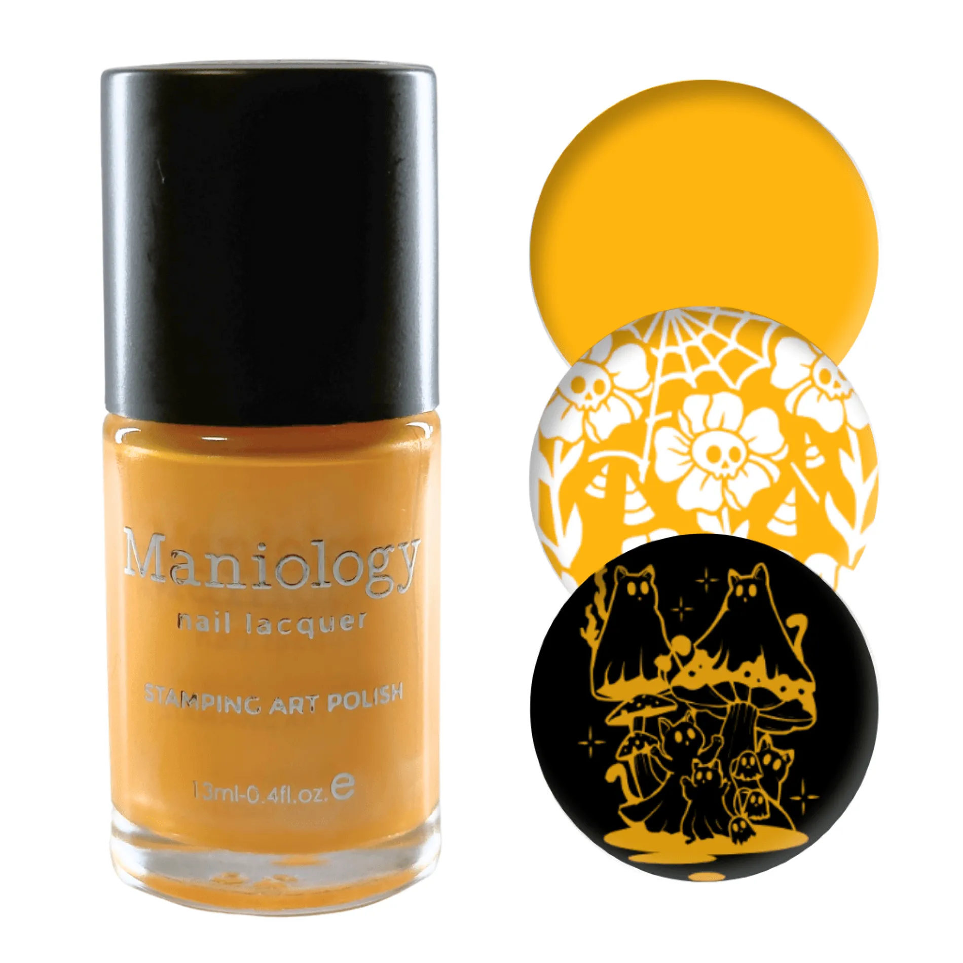 Withered Beauty: 3-Piece Pearl Cream Stamping Polish Set
