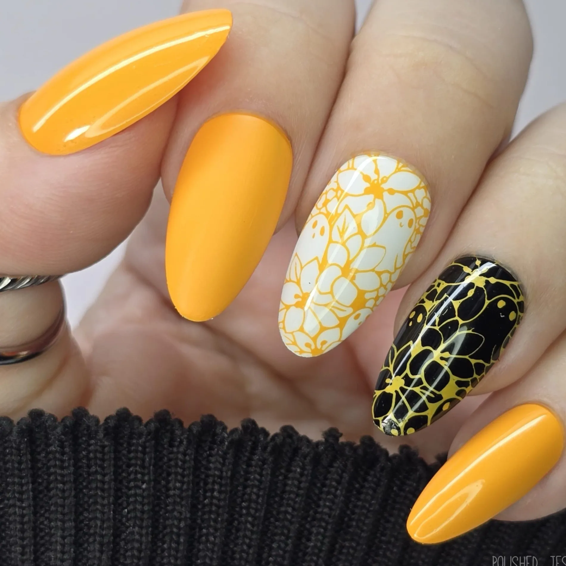 Withered Beauty: 3-Piece Pearl Cream Stamping Polish Set