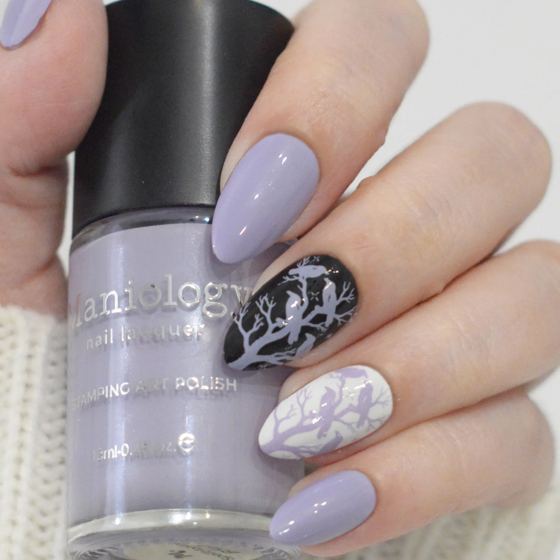 Withered Beauty: Spellblooms (B561) - Purple Pearl Cream Stamping Polish