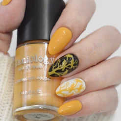 Withered Beauty: Twisted Patch (B560) - Orange Pearl Cream Stamping Polish
