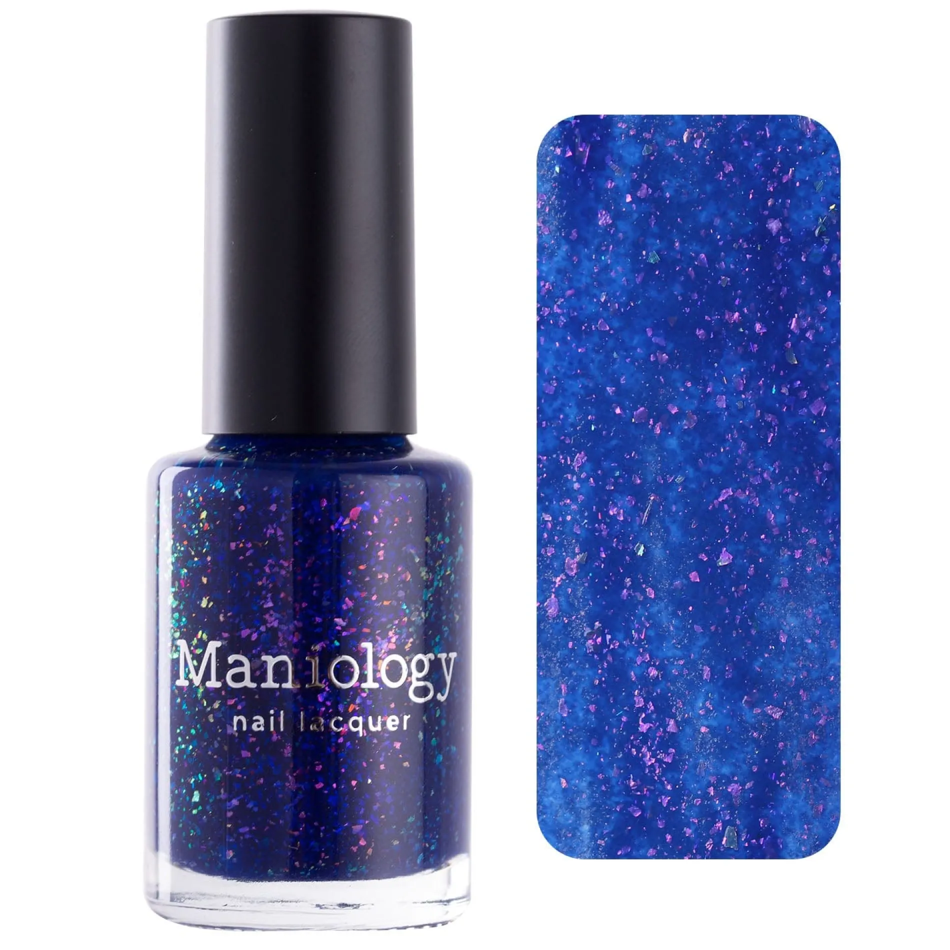 Woodland Walk: Northlight (P156) - Royal Blue Jelly Flakies Nail Polish
